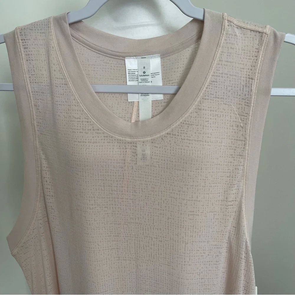 Lululemon Uncovered Tall Tank Silk Rose Size 8 NEW - Picture 8 of 13